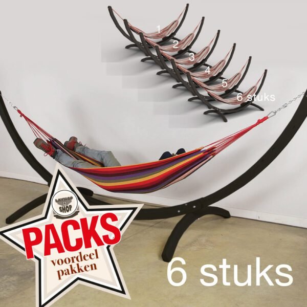 Hammock Solo 6-Pack set (6 losstaande hangmatten)