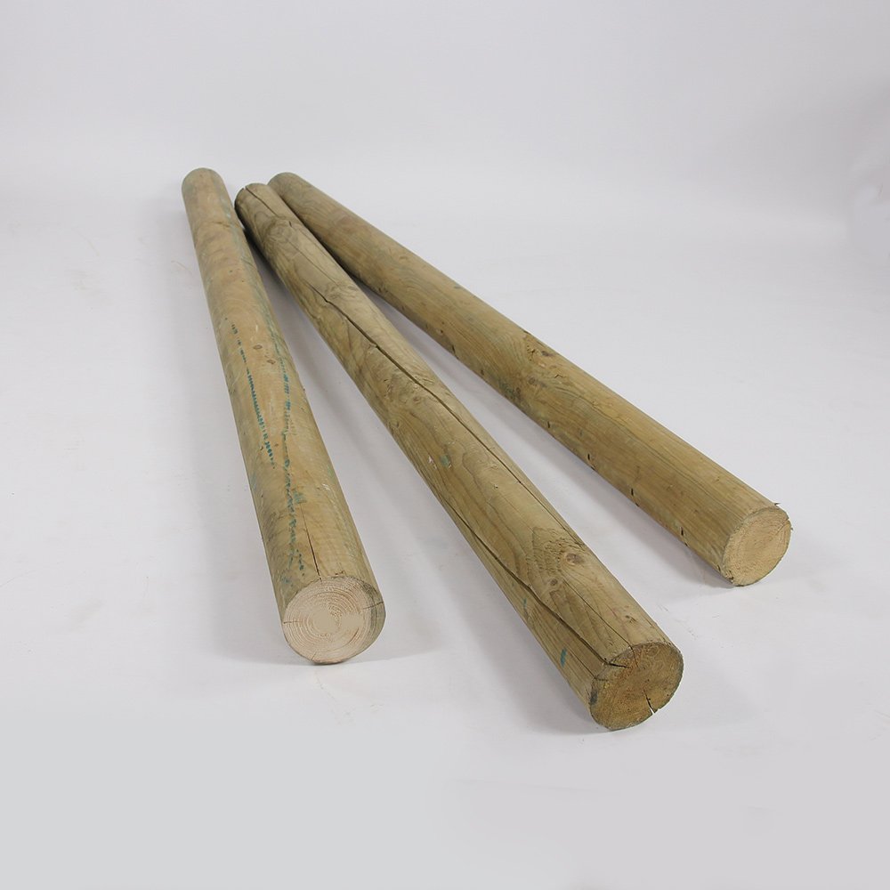 Paal Rondhout (12cm) 3mtr