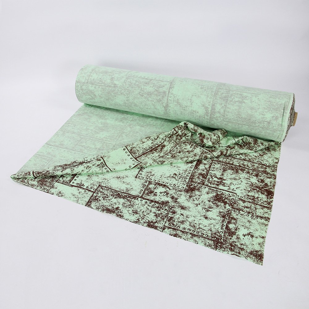 Printfabric Metal Plate Green