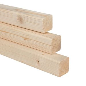 Vuren klasse C 44x44mm geschaafd "4x4" (per m¹)